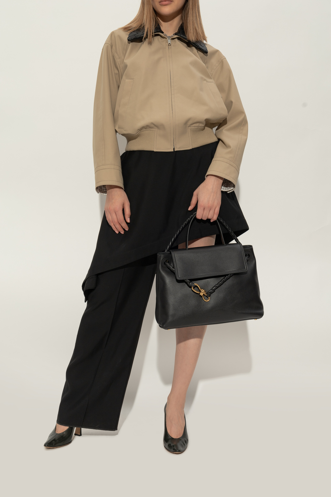 Sophia ！BOTTEGA VENETA オレンジ パンプス 37 ネロストレッチ パンプス| Bottega Veneta® 日本